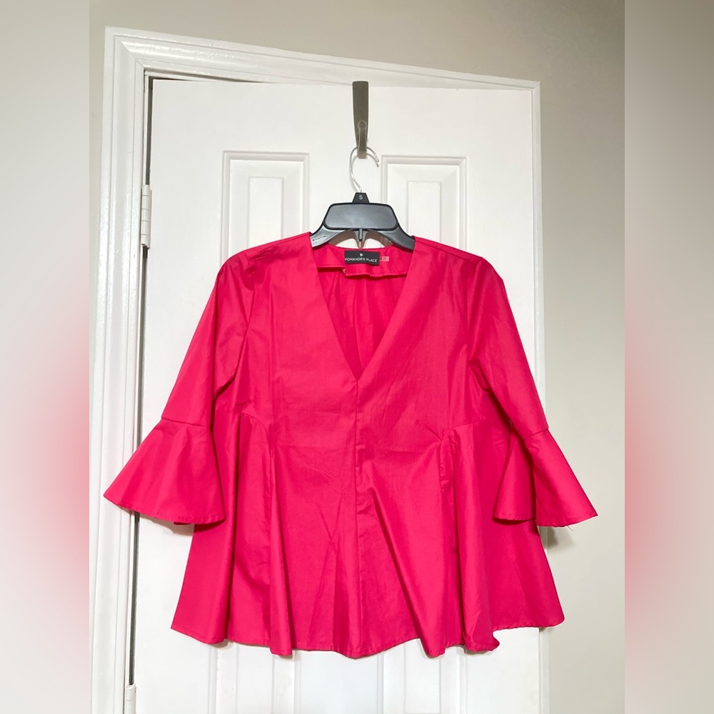 The Pomander Place hot pink shirt